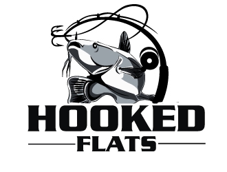 Hooked Flats logo design by AamirKhan