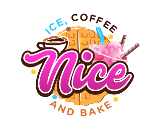 NIce (Ice, coffe, and Bake) logo design by SOLARFLARE