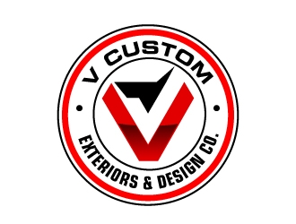 V Custom Exteriors & Design Co. logo design by AamirKhan