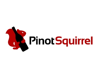 Pinot Squirrel logo design by jaize