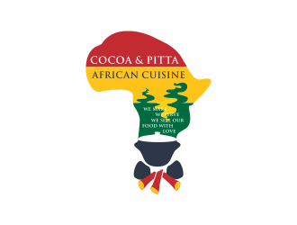 Cocoa & Pitta Catering (African Cuisine) logo design by violin