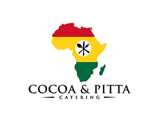 Cocoa & Pitta Catering (African Cuisine) logo design by PrimalGraphics