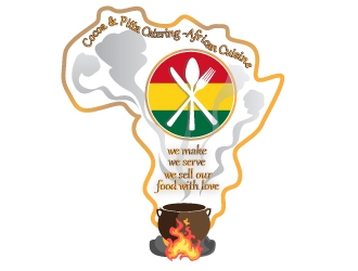 Cocoa & Pitta Catering (African Cuisine) logo design by Suvendu