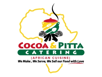 Cocoa & Pitta Catering (African Cuisine) logo design by jaize