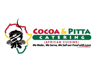 Cocoa & Pitta Catering (African Cuisine) logo design by jaize