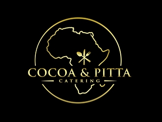 Cocoa & Pitta Catering (African Cuisine) logo design by PrimalGraphics