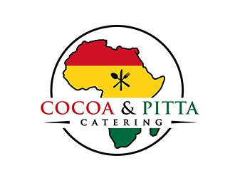 Cocoa & Pitta Catering (African Cuisine) logo design by PrimalGraphics