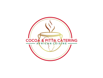 Cocoa & Pitta Catering (African Cuisine) logo design by oke2angconcept