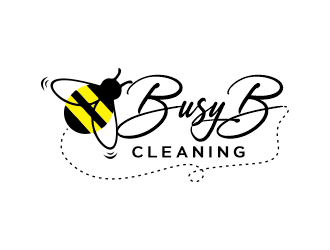 Busy B Cleaning logo design by Gwerth