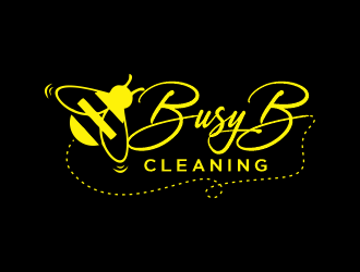 Busy B Cleaning logo design by Gwerth