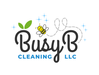 Busy B Cleaning logo design by mutafailan