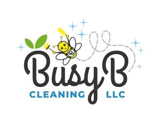 Busy B Cleaning logo design by mutafailan