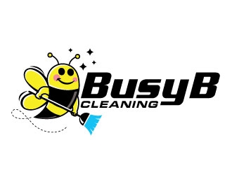 Busy B Cleaning logo design by invento