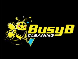 Busy B Cleaning logo design by invento