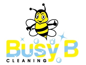 Busy B Cleaning logo design by PMG