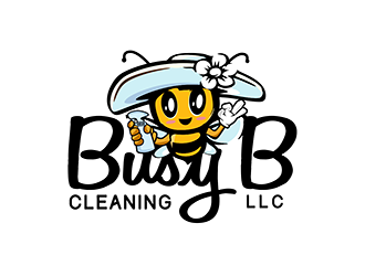 Busy B Cleaning logo design by enzidesign