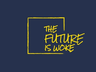 THE FUTURE IS WOKE. logo design by adm3