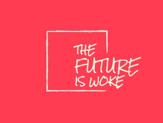 THE FUTURE IS WOKE. logo design by adm3