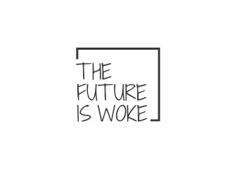 THE FUTURE IS WOKE. logo design by maspion