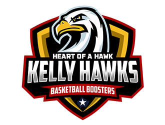 Kelly Hawks Basketball Boosters logo design by Optimus