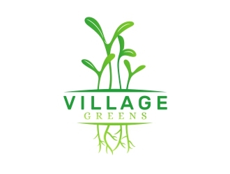 Village Greens logo design by forevera