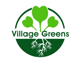 Village Greens logo design by PMG