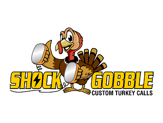 Shock Gobble Custom Turkey Calls  logo design by haze