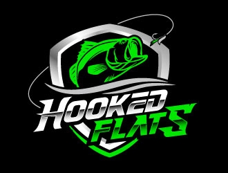 Hooked Flats logo design by daywalker