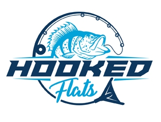 Hooked Flats logo design by DreamLogoDesign