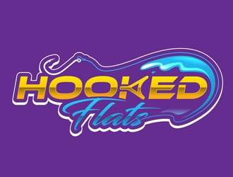 Hooked Flats logo design by DreamLogoDesign