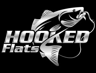 Hooked Flats logo design by Suvendu