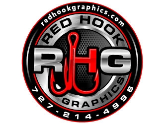 Red hook graphics logo design by Suvendu