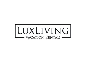 LuxLiving Vacation Rentals logo design by aryamaity