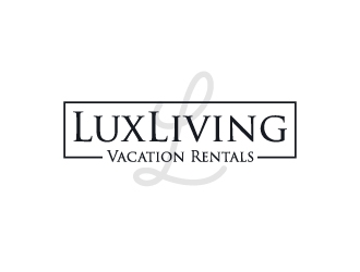 LuxLiving Vacation Rentals logo design by aryamaity