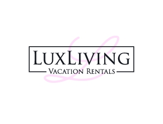 LuxLiving Vacation Rentals logo design by aryamaity