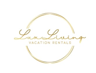 LuxLiving Vacation Rentals logo design by aryamaity