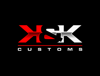 K&K Customs logo design by Lafayate