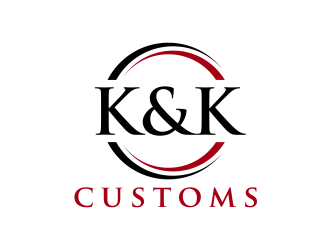 K&K Customs logo design by Lafayate