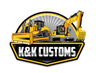 K&K Customs logo design by AamirKhan