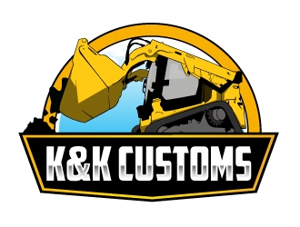 K&K Customs logo design by AamirKhan