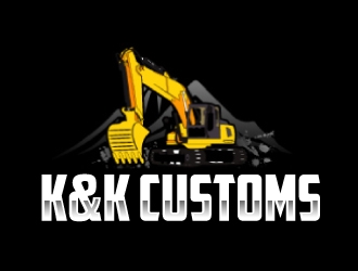 K&K Customs logo design by AamirKhan