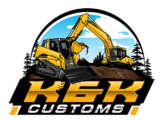 K&K Customs logo design by scriotx