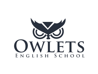 Owlets English School logo design by AamirKhan