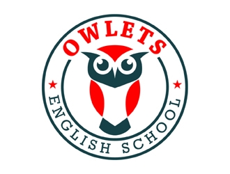 Owlets English School logo design by MAXR