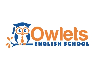 Owlets English School logo design by AamirKhan