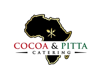 Cocoa & Pitta Catering (African Cuisine) logo design by PrimalGraphics
