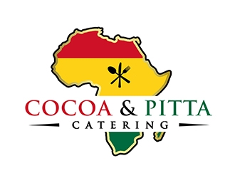 Cocoa & Pitta Catering (African Cuisine) logo design by PrimalGraphics