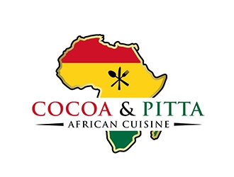 Cocoa & Pitta Catering (African Cuisine) logo design by PrimalGraphics