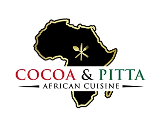 Cocoa & Pitta Catering (African Cuisine) logo design by PrimalGraphics