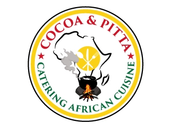 Cocoa & Pitta Catering (African Cuisine) logo design by AamirKhan